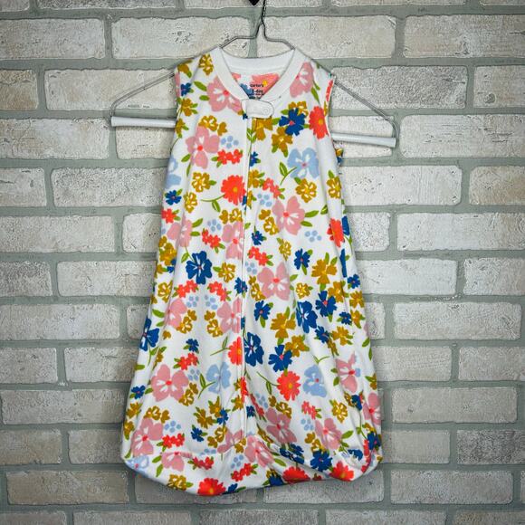 Floral Sleeveless Fleece Sleepsack - Picture 1 of 6